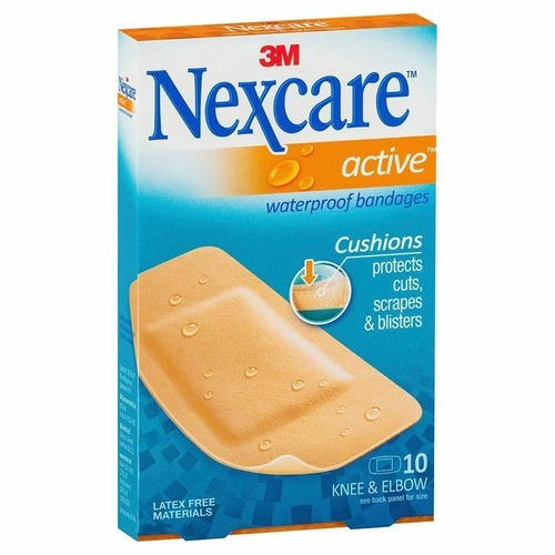 Nexcare Active Waterproof Bandages Large 10