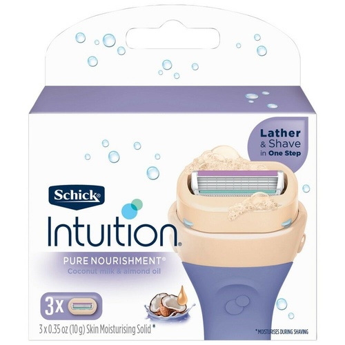Schick Intuition Nourishment Blades 3 Pack
