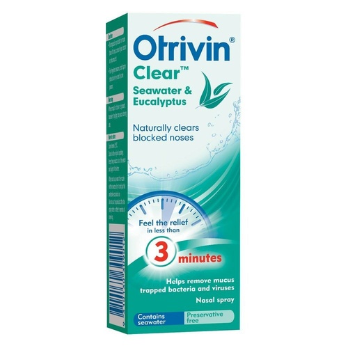 Otrivin Clear Sea Water and Eucalyptus Nasal Spray 20ml