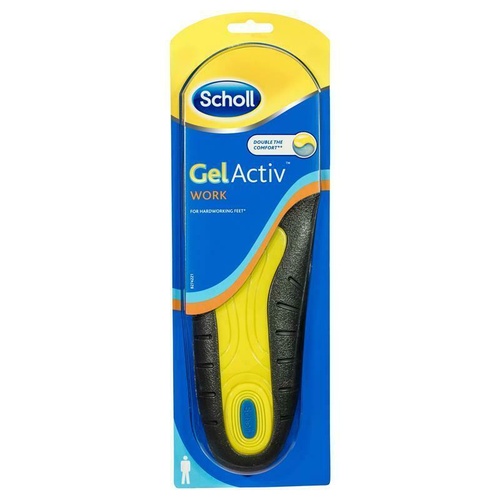 Scholl Gel Activ Insole Work Men developed to effectively absorb shocks