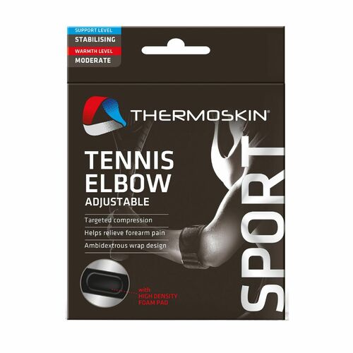 Thermoskin Sports Tennis Elbow Adjustable with High Density Foam Pad One Size