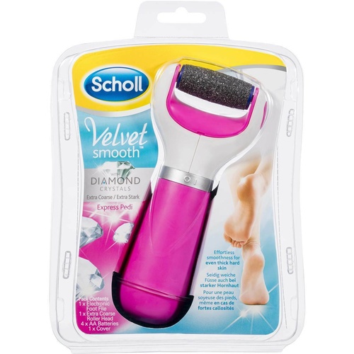 Scholl Electronic Foot File Pink Beautifully smooth skin after 1 use