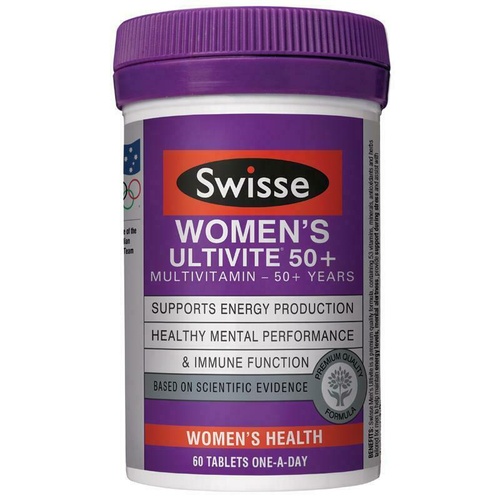 Swisse Ultivite Womens 50+ Tablets 60 Contains Premium Quality Vitamins