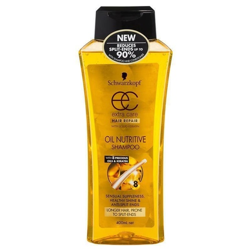 Schwarzkopf Extra Care Shampoo Nutritive Oil 400ML Prone to split-ends