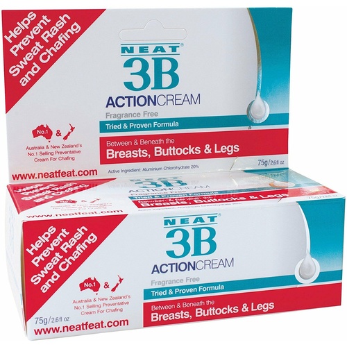 Neat Effect 3B Action Cream 75G Helps prevent sweat rash and chafing