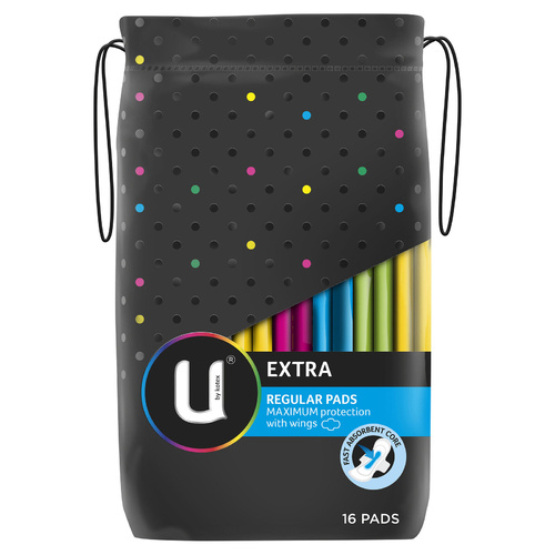 U by Kotex Pad Regular with Wings 16