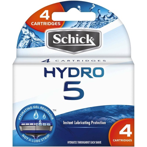 Schick Hydro 5 Blade Refills 4Pk