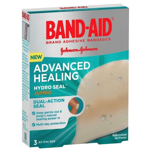 Bandaid Advanced Healing Jumbo - 3 Pack Designed to Protect Large Wounds