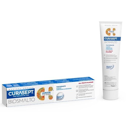 Curasept Biosmalto Toothpaste Junior Caries, Abrasion, Erosion All Fruits 75ml