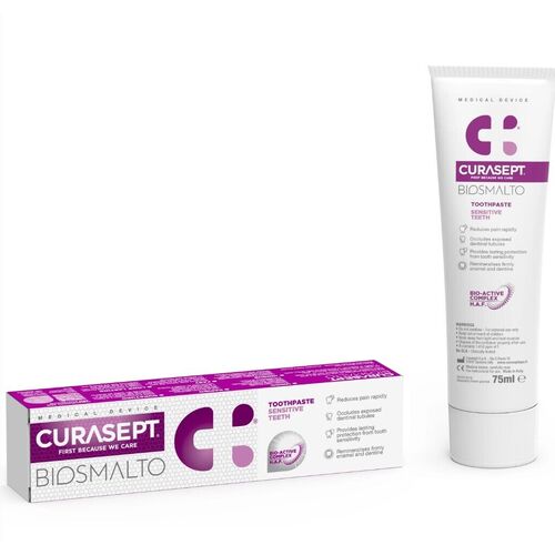 Curasept Biosmalto Toothpaste Adults Sensitive Teeth Bio-Active Complex 75ml