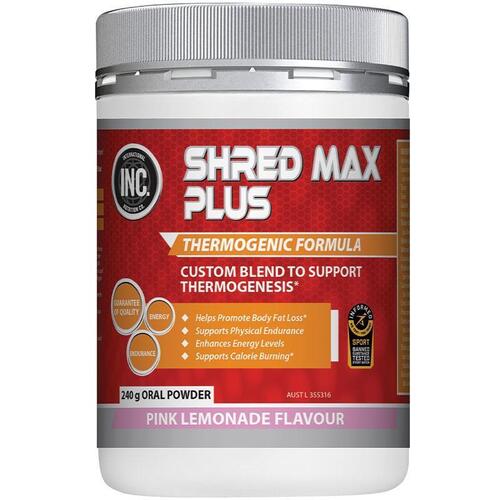 INC Shred Max Plus Pink Lemonade 240g