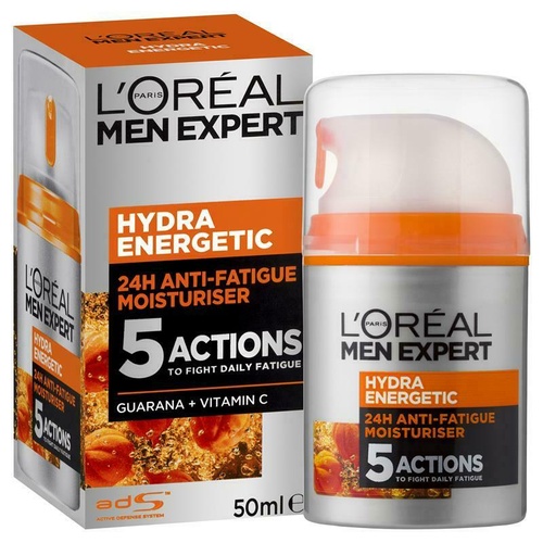 L'Oreal Men Expert Hydra Energetic Moisturiser 50ml Fights Dryness