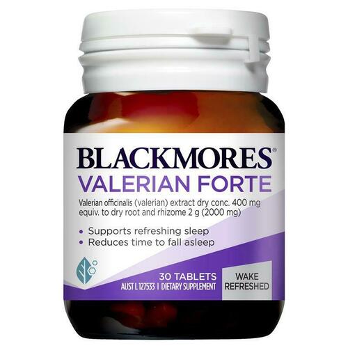 Blackmores Valerian Forte 2000mg 30 Tablets Support Refreshing Sleep