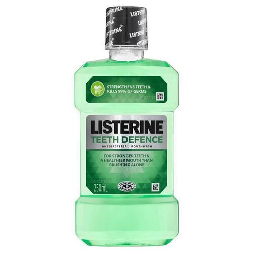 Listerine Teeth Defence Antibacterial Mouthwash 250mL
