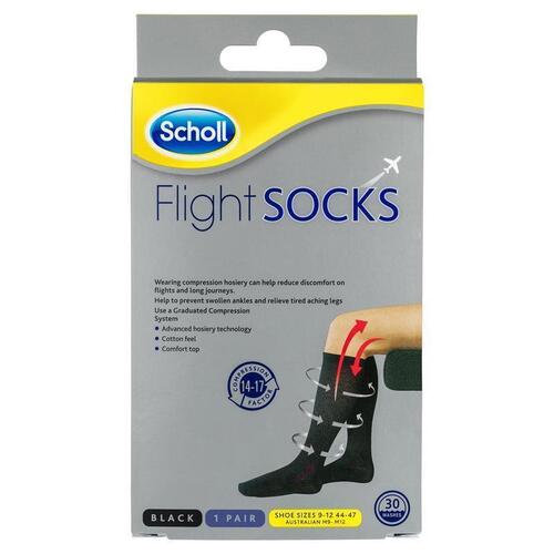 Scholl Flight Socks Unisex Size 912