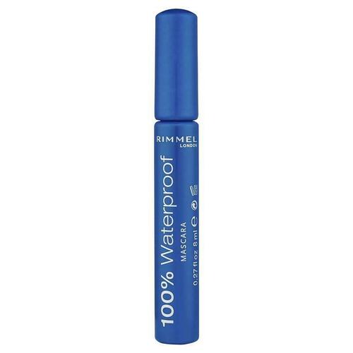 Rimmel Mascara 100% Water Proof Black Black Long Lasting Fast Drying Formula