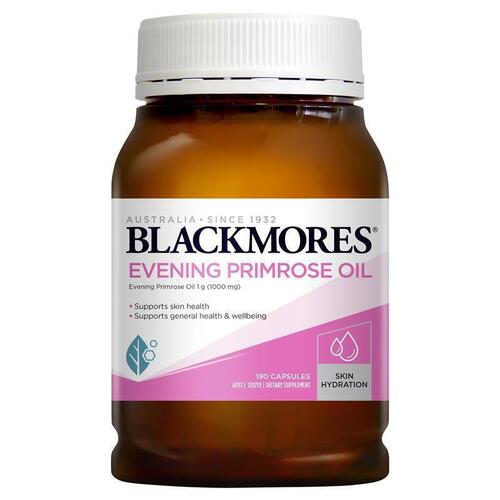 Blackmores Evening Primrose Oil Skin Health Vitamin 190 Capsules
