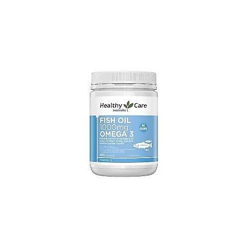 Healthy Care Fish Oil 1000mg Omega 3 400 Capsules Support Heart Brain Eye Health