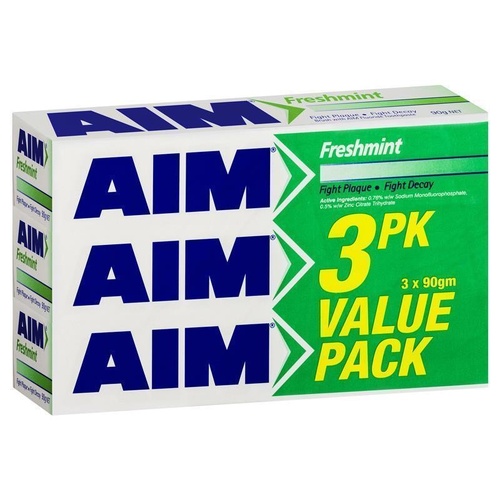 Aim Toothpaste Freshmint Value 3 Pack