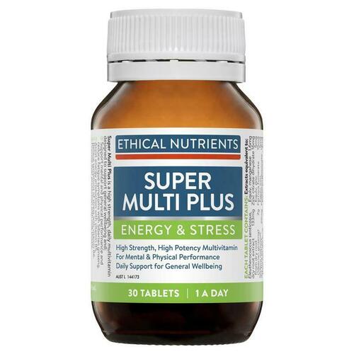 Ethical Nutrients Super Multi Plus 30 Tablets Vitamin Support Immune System