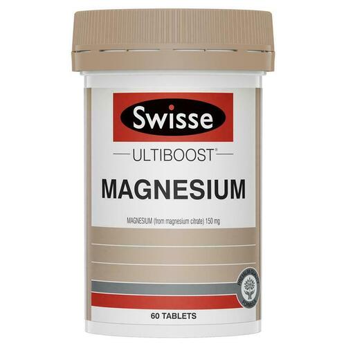 Swisse Ultiboost Magnesium 60 Tablets Reduce Muscle Cramps Mild Spasms