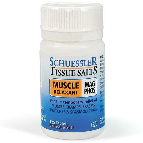 Schuessler Tissue Salts Mag Phos Muscle Relaxant 125 's Relief Cramp Aches