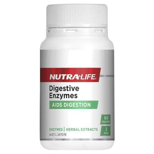 Nutra-Life Digestive Enzymes 60 Capsules Support Healthy Digestion