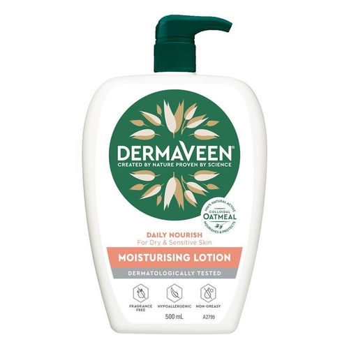 DermaVeen Daily Nourish Moisturising Lotion 500ml