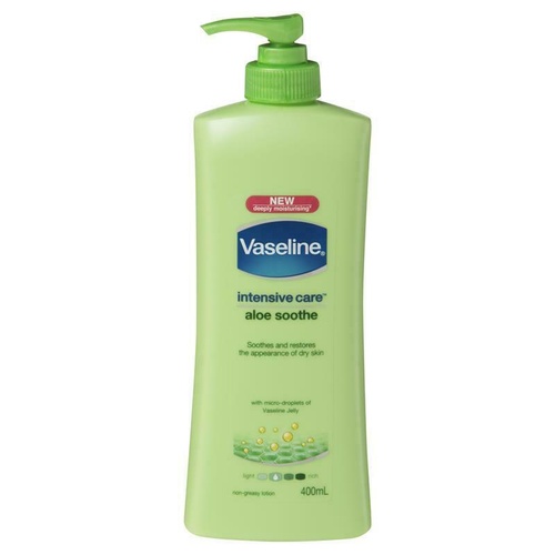 Vaseline Intensive Care Body Lotion Aloe Soothe 400ml Skin Moisturisation