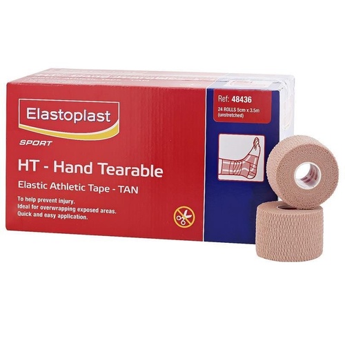 Elastoplast Sport Elastic Adhesive Bandages Hand Tearable 5cm x 3.5m Unpackaged