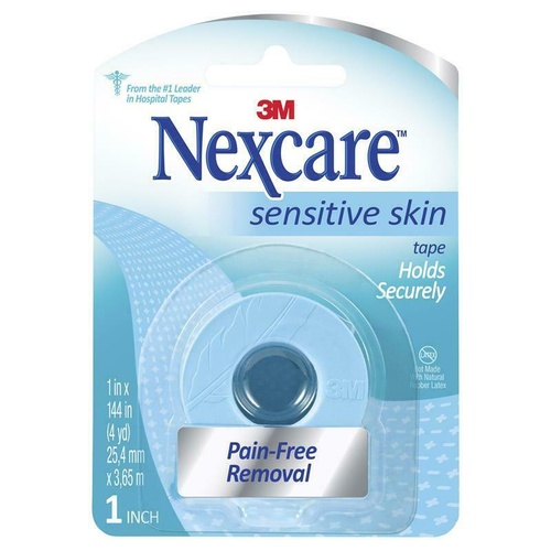 Nexcare Sensitive Skin Tape 25.4mm x 3.65m for Fragile or Sensitive Skin