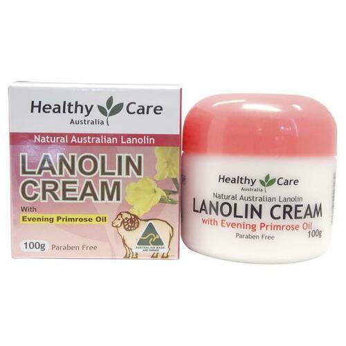 Healthy Care Lanolin Cream With Evening Primrose Oil 100g  Soothing Dry Skin