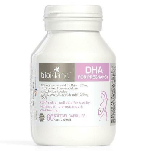 Bio Island DHA for Pregnancy 60 Softgel Capsules Natural Marine Algae