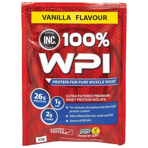 INC 100% WPI Vanilla Sachet 32g