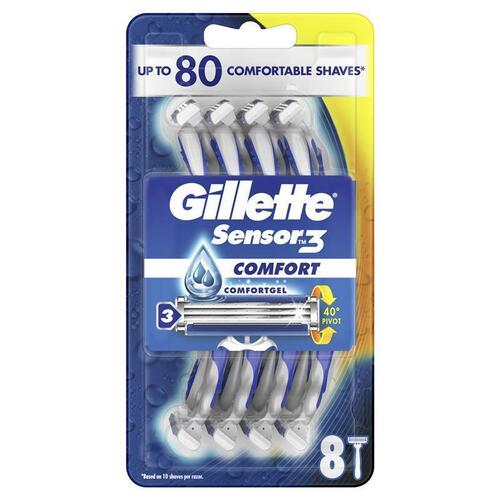 Gillette Sensor 3 Disposables Male 8 Pack