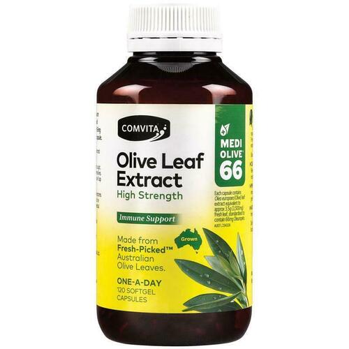 Comvita Olive Leaf High Strength Capsules 120 Capsules Support Immune System