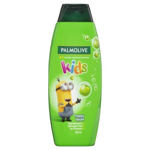 Palmolive Kids 3 in 1 Shampoo & Bodywash Happy Apple 350mL