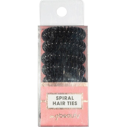 My Beauty Hair Spiral Elastics Black 8 Pack