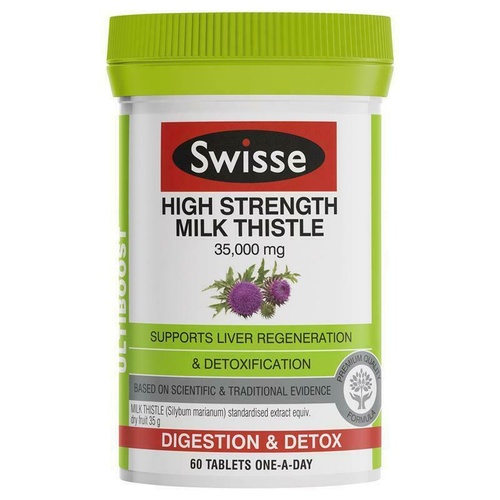 Swisse High Strength Milk Thistle 60 Tablets Liver Regeneration