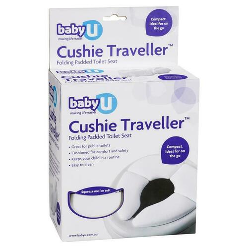 Baby U Cushie Traveller Folding Padded Toilet Seat Compact Cushioned