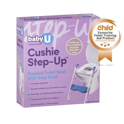 Baby U Cushie Step Up Compact Non-Slip Easy to Assemble Fit Regular Toilet Seat
