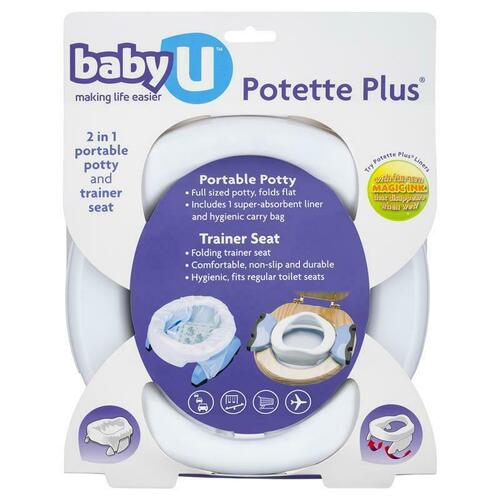 Baby U Potette Plus Portable Potty and Trainer Seat Non-Slip Durable