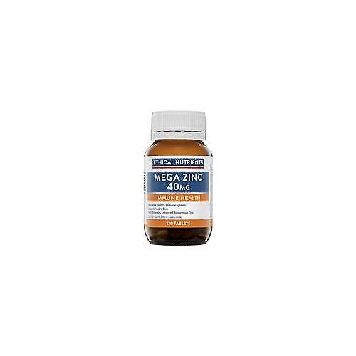Ethical Nutrients Mega Zinc 40mg 120s Support  Immunity, Prevent Zinc Deficiency