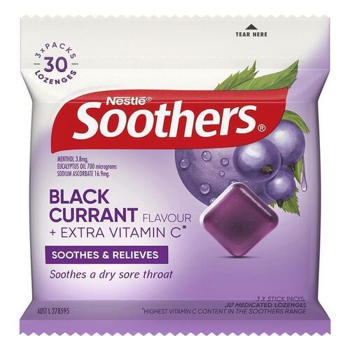 Soothers Blackcurrant 3x10 Lozenge Multipack