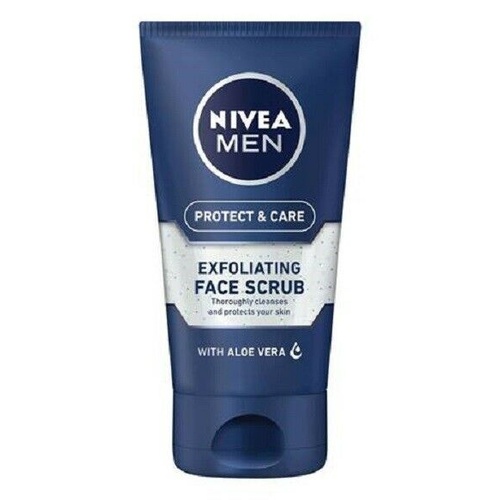 Nivea Men Protect & Care Face Scrub 125ml Enriched Aloe Vera Pro-Vitamin B5