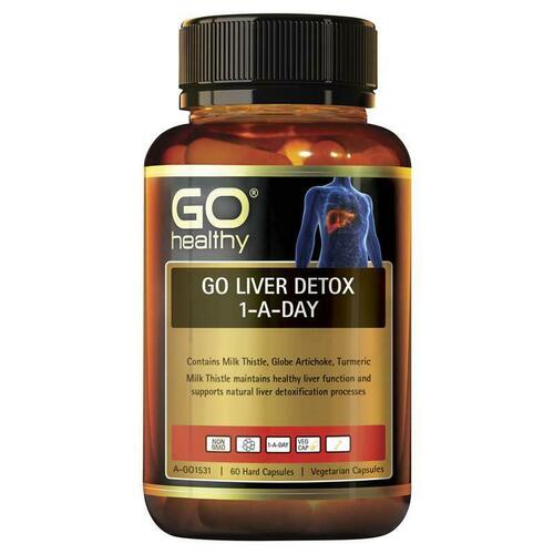 GO Healthy Liver Detox 1 A Day 60 Capsules Support Healthy Liver Function