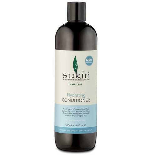 Sukin Hydrating Conditioner 500ml Repair Dry and Damaged Hair with Shea Butter