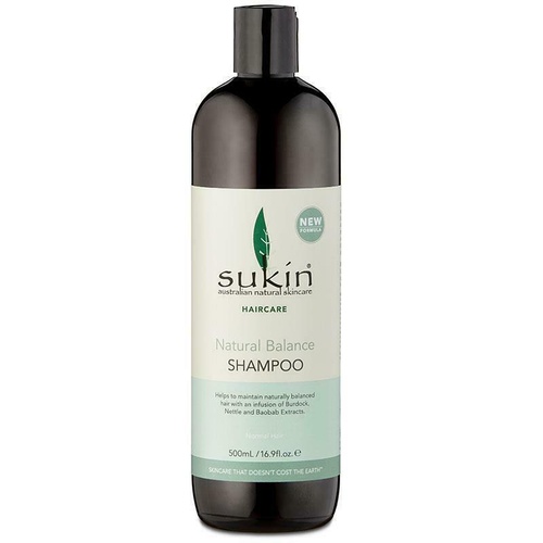 Sukin Natural Balance Shampoo 1 Litre Cleanse and Energise the Scalp