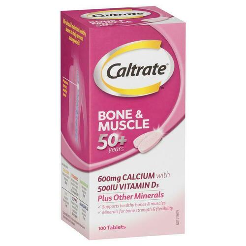 Caltrate Bone & Muscle Age 50+ 100 Tablets Support Bone Health For Elderly