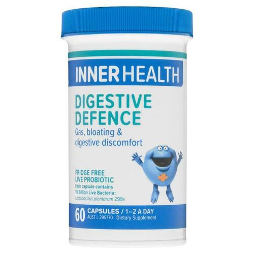 Inner Health Digestive Defence 60 Capsules Probiotics Relieve Bloating